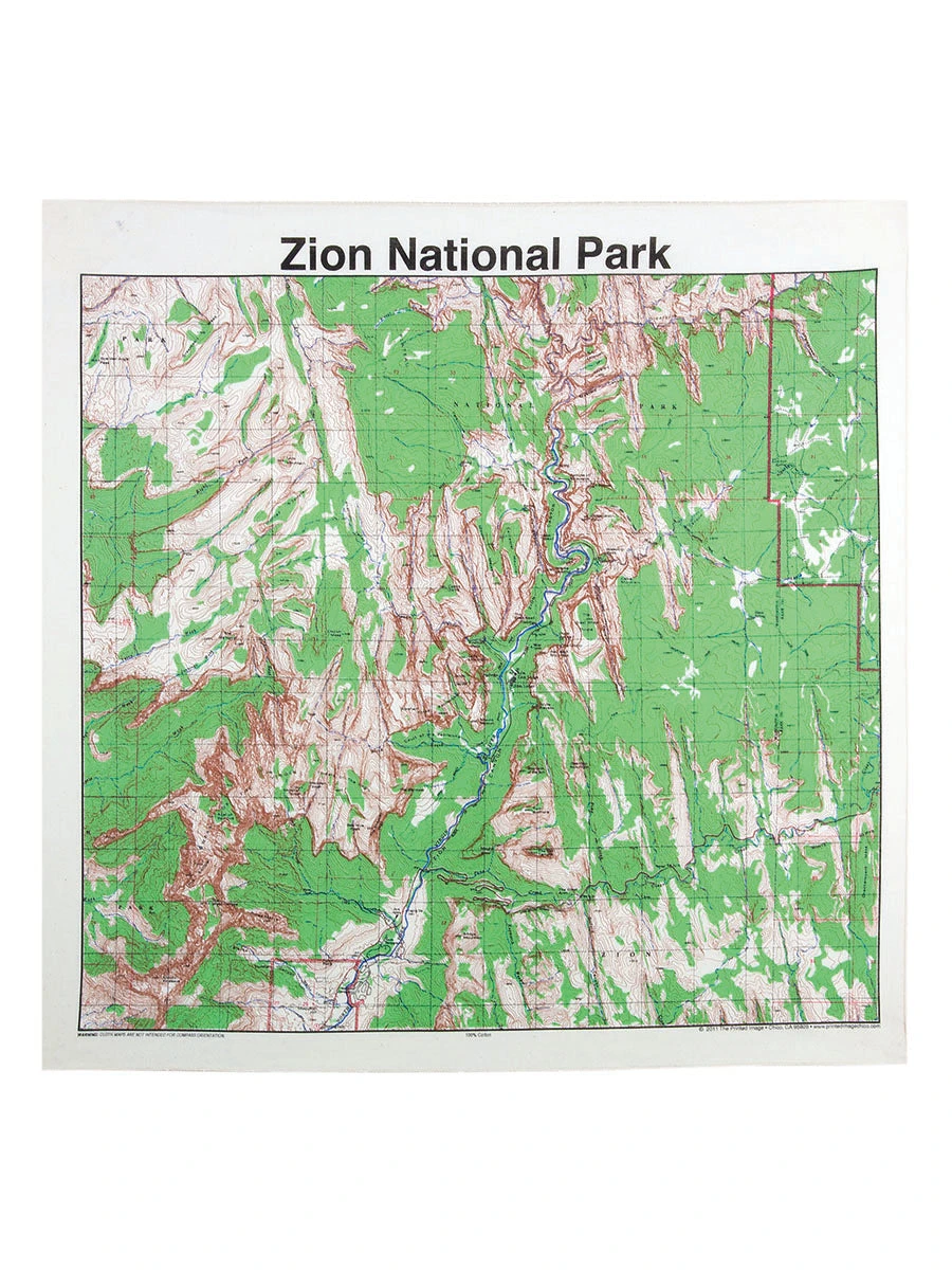 Printed Image National Park Bandana 5 Printed Image National Park Bandana - Image 5